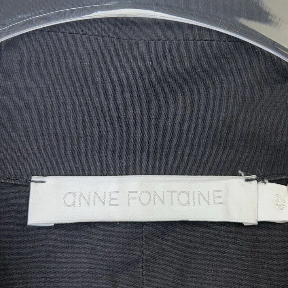 Anne‎ Fontaine Black Jacket Womens Size 42 US 10 - Picture 3 of 10